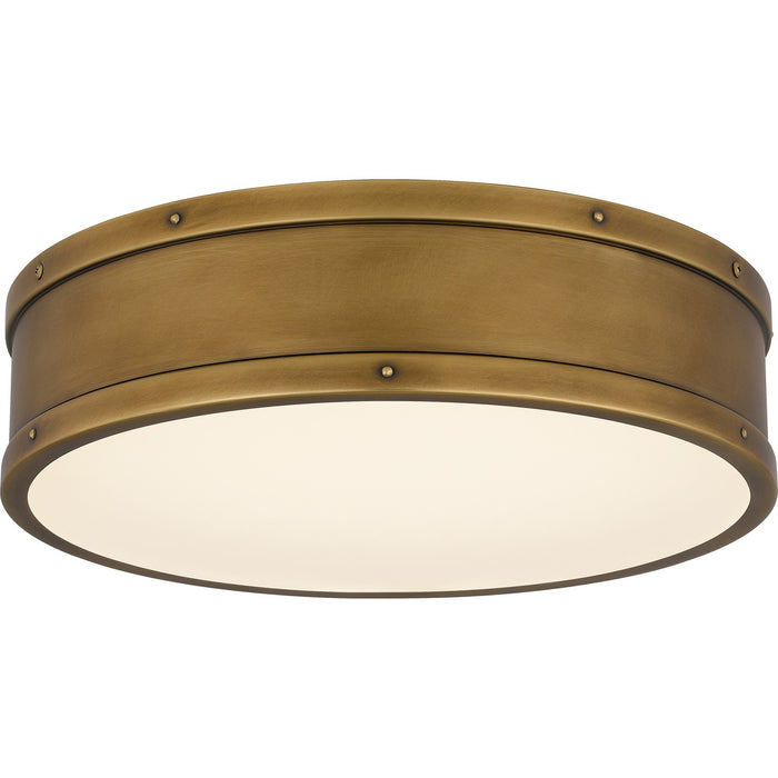 Myhouse Lighting Quoizel - QFL5224WS - LED Flush Mount - Quoizel Flush Mount - Weathered Brass