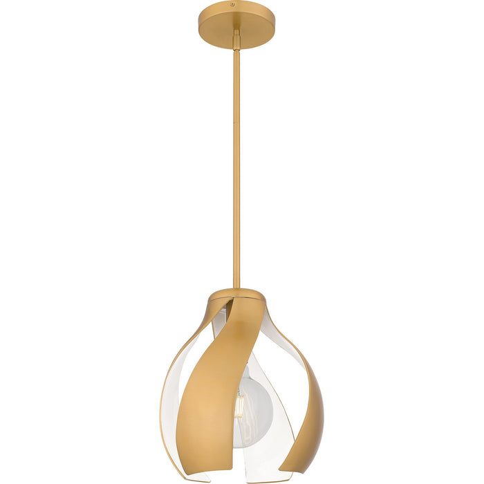 Myhouse Lighting Quoizel - QP6739BWS - One Light Pendant - Quoizel Pendant - Brushed Weathered Brass