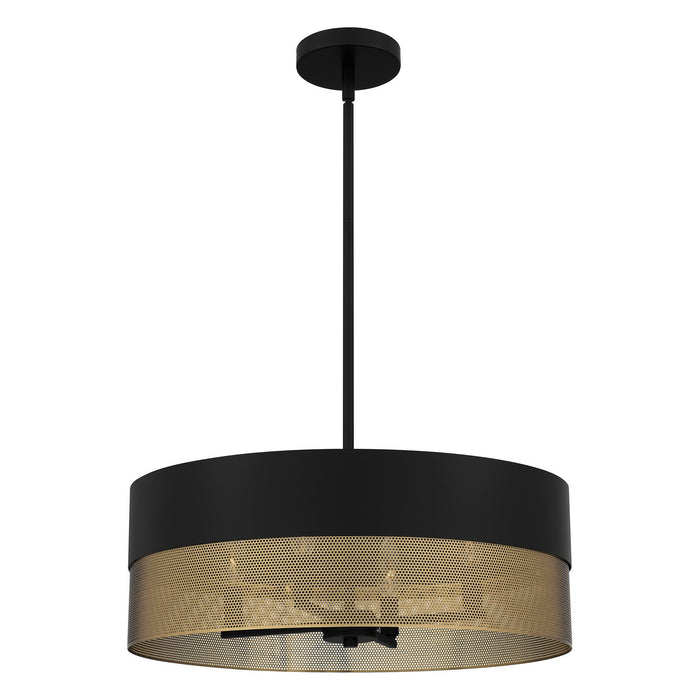 Myhouse Lighting Quoizel - QP6740MBK - Four Light Pendant - Quoizel Pendant - Matte Black