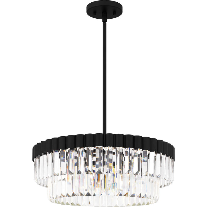 Myhouse Lighting Quoizel - QP6742MBK - Four Light Pendant - Quoizel Pendant - Matte Black