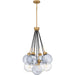 Myhouse Lighting Quoizel - QP6749BWS - Four Light Pendant - Quoizel Pendant - Brushed Weathered Brass