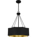 Myhouse Lighting Quoizel - QP6755MBK - Four Light Pendant - Quoizel Pendant - Matte Black