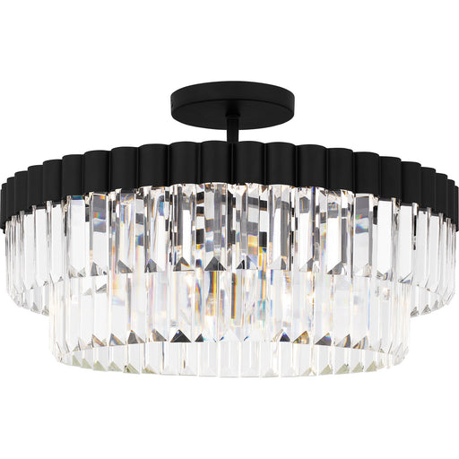 Myhouse Lighting Quoizel - QSF6742MBK - Four Light Semi Flush Mount - Quoizel Semi-Flush Mount - Matte Black