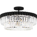 Myhouse Lighting Quoizel - QSF6742MBK - Four Light Semi Flush Mount - Quoizel Semi-Flush Mount - Matte Black