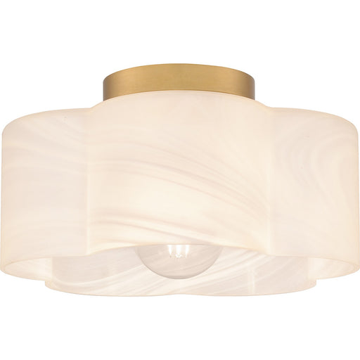 Myhouse Lighting Quoizel - QSF6760BWS - One Light Semi Flush Mount - Quoizel Semi-Flush Mount - Brushed Weathered Brass