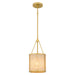 Myhouse Lighting Quoizel - STO1508BRG - One Light Mini Pendant - Stoneland - Brushed Gold