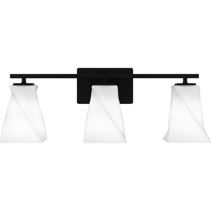 Myhouse Lighting Quoizel - STS8624MBK - Three Light Bath - Stetson - Matte Black