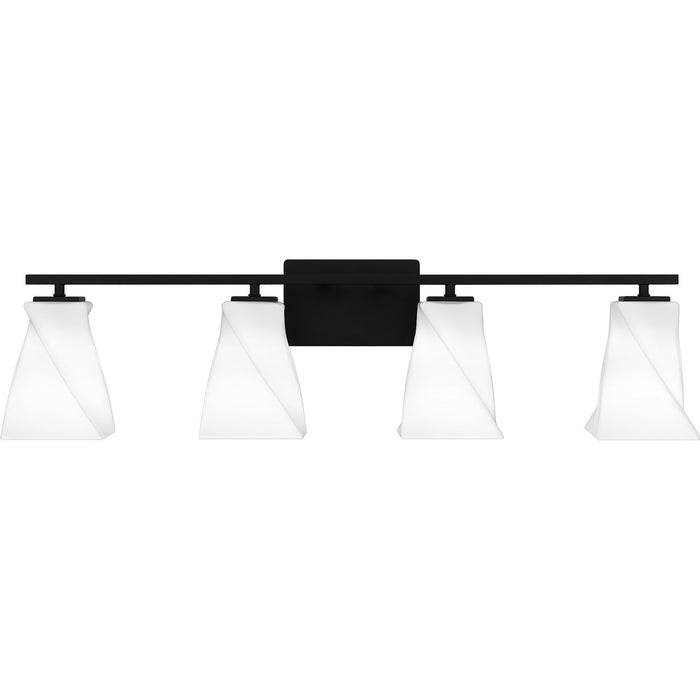 Myhouse Lighting Quoizel - STS8634MBK - Four Light Bath - Stetson - Matte Black