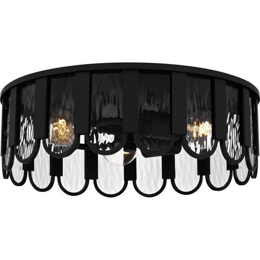 Myhouse Lighting Quoizel - VEA1616MBK - Three Light Flush Mount - Vera - Matte Black