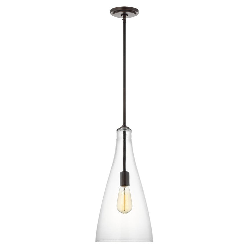 Myhouse Lighting Visual Comfort Studio - 6537001-112 - One Light Pendant - Arilda - Midnight Black