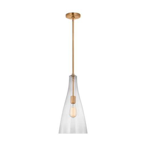 Myhouse Lighting Visual Comfort Studio - 6537001-848 - One Light Pendant - Arilda - Satin Brass