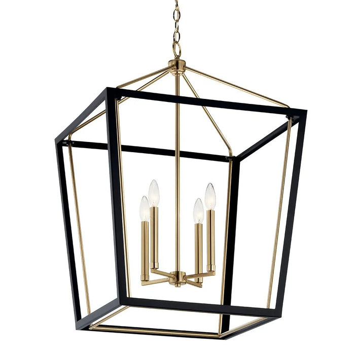 Myhouse Lighting Kichler - 52619CPZBK - Four Light Foyer Pendant - Delvin - Champagne Bronze