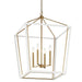 Myhouse Lighting Kichler - 52620CPZWH - Four Light Foyer Pendant - Delvin - Champagne Bronze