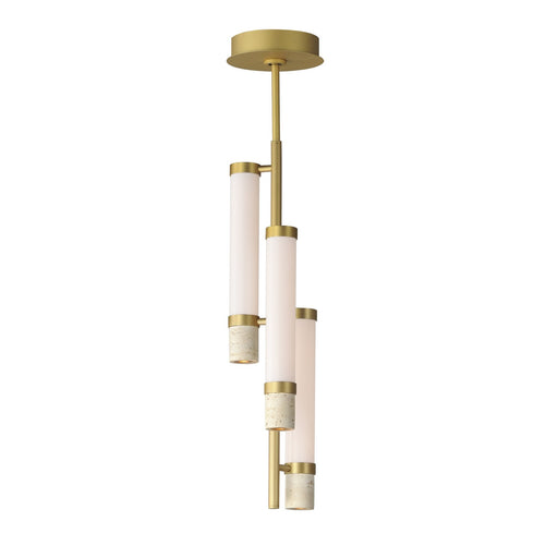 Myhouse Lighting ET2 - E11053-01TVGLD - LED Pendant - Travertine - Travertine / Gold