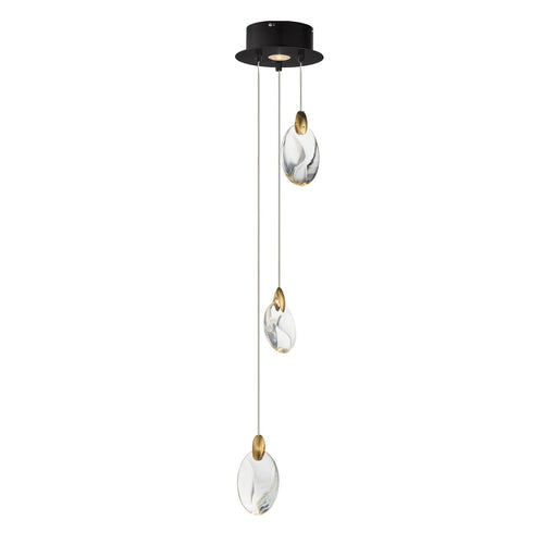 Myhouse Lighting ET2 - E11073-122BKPG - LED Pendant - Pebble - Black / Polished Gold