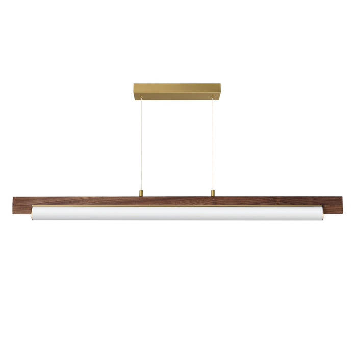 Myhouse Lighting ET2 - E24932-WNAB - LED Linear Pendant - Joist - Whit Alabaster / Natural Aged Brass