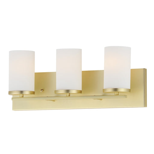 Myhouse Lighting Maxim - 10283SWSBR - Three Light Bath Vanity - Lateral - Satin Brass