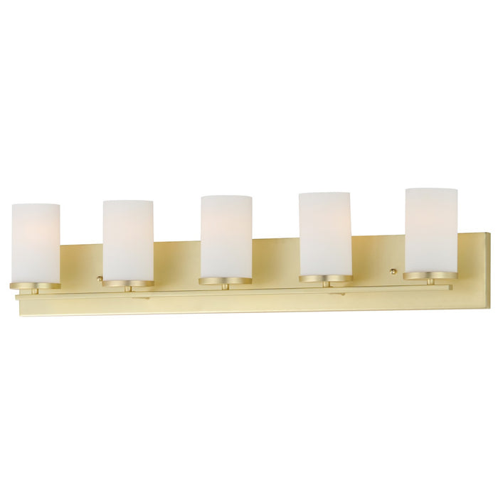 Myhouse Lighting Maxim - 10285SWSBR - Five Light Bath Vanity - Lateral - Satin Brass