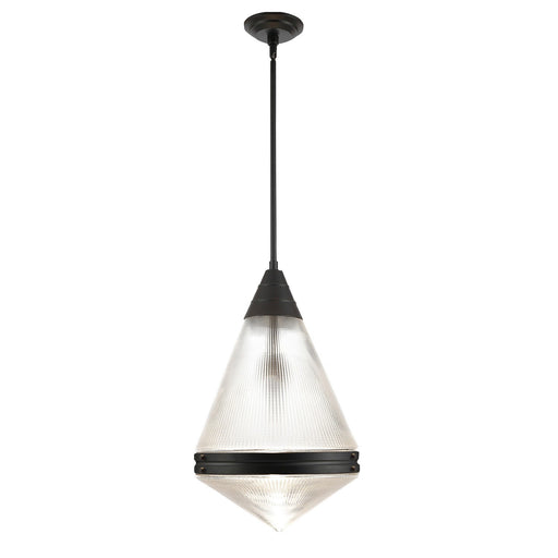 Myhouse Lighting Maxim - 10395PRBK - One Light Pendant - Hargreaves - Black