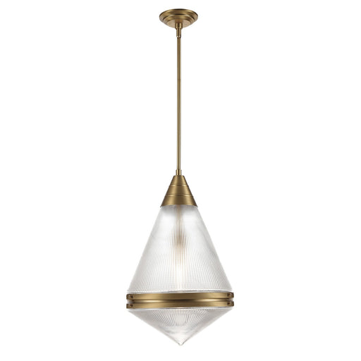 Myhouse Lighting Maxim - 10395PRNAB - One Light Pendant - Hargreaves - Natural Aged Brass