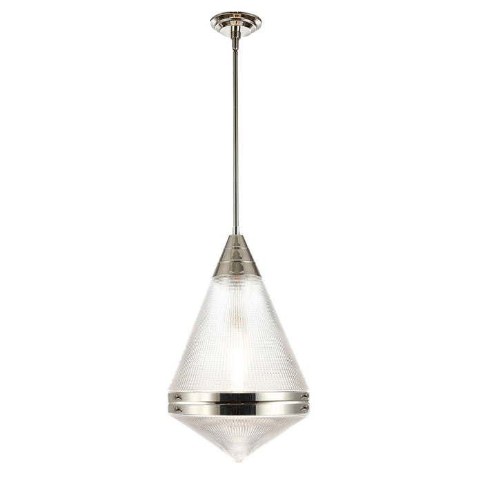 Myhouse Lighting Maxim - 10395PRPN - One Light Pendant - Hargreaves - Polished Nickel