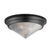 Myhouse Lighting Maxim - 10399PRBK - Three Light Flush Mount - Hargreaves - Black