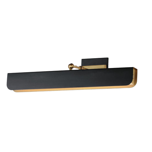 Myhouse Lighting Maxim - 10712WTBKNAB - LED Wall Sconce - Miles - Black / Natural Aged Brass