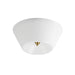 Myhouse Lighting Maxim - 11150WTNAB - LED Flush Mount - Tack - Natural Aged Brass