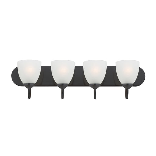 Myhouse Lighting Maxim - 11384FTBK - Four Light Bath Vanity - Axis - Black