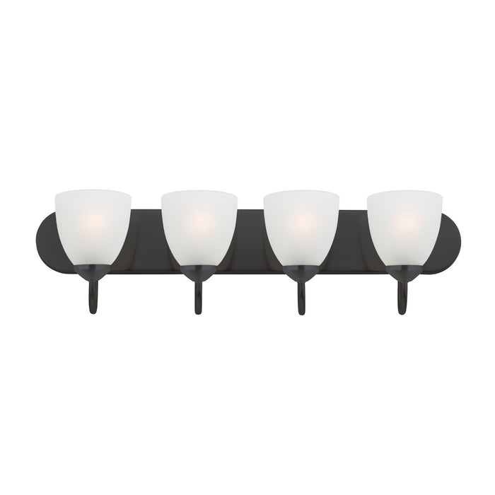 Myhouse Lighting Maxim - 11384FTBK - Four Light Bath Vanity - Axis - Black