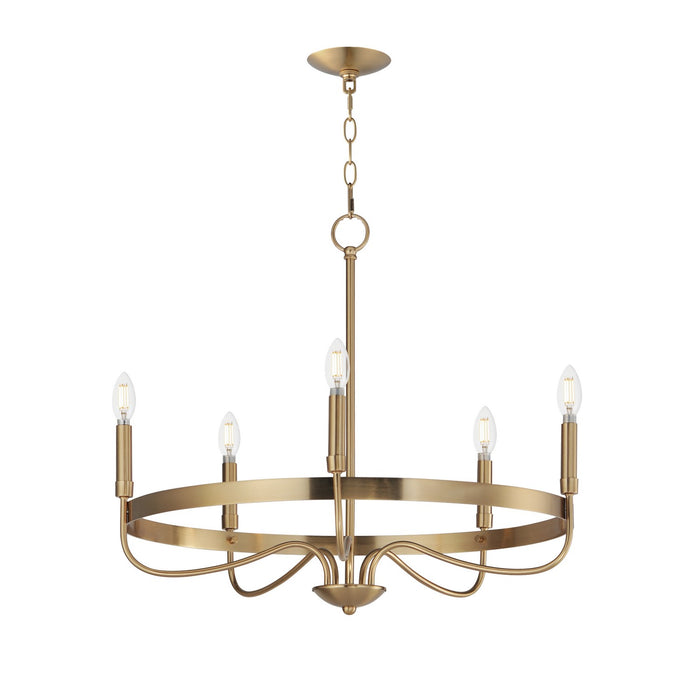 Myhouse Lighting Maxim - 14495HR - Five Light Chandelier - Frankie - Heritage