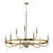 Myhouse Lighting Maxim - 14499HR - Nine Light Chandelier - Frankie - Heritage