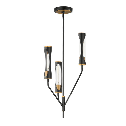 Myhouse Lighting Maxim - 16173CLBKAB - LED Pendant - Regent - Black / Antique Brass