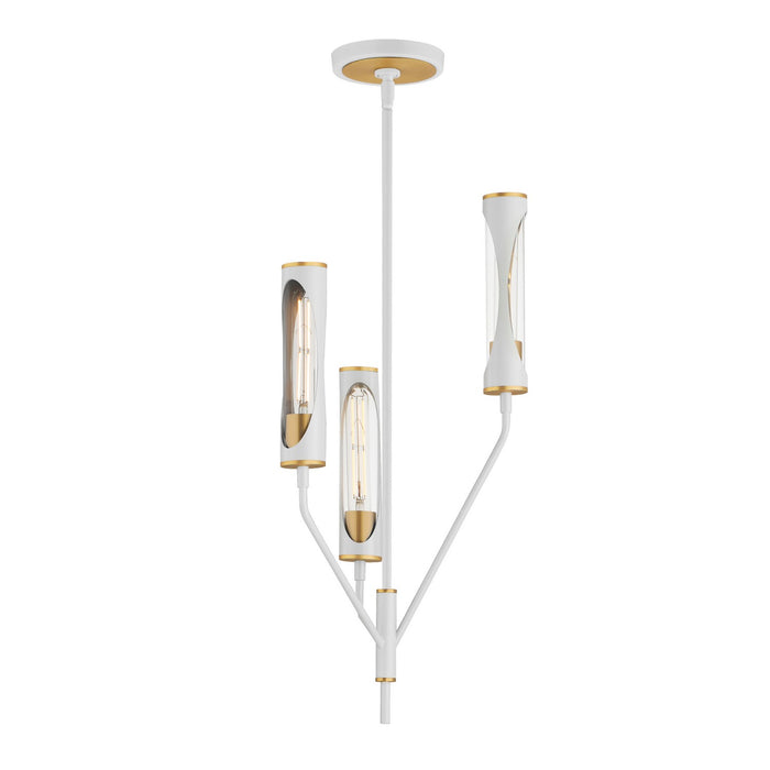 Myhouse Lighting Maxim - 16173CLLFGNAB - LED Pendant - Regent - Light French Gray / Natural Aged Brass