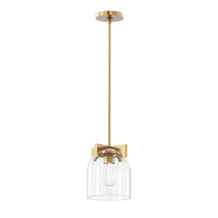 Myhouse Lighting Maxim - 21230CLNAB - One Light Pendant - Scoop - Natural Aged Brass