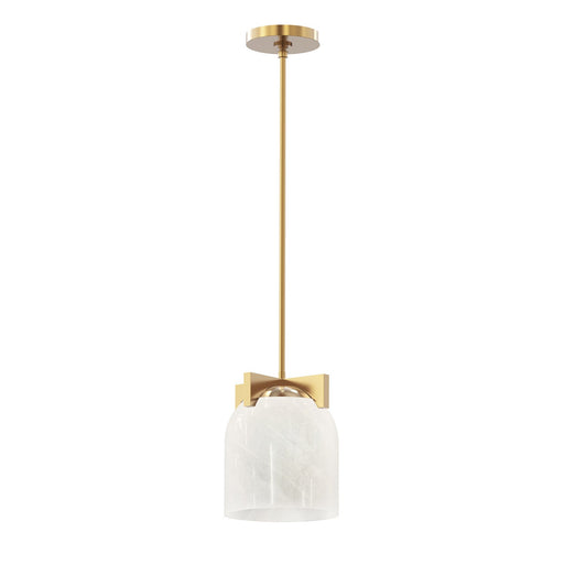 Myhouse Lighting Maxim - 21230MRNAB - One Light Pendant - Scoop - Natural Aged Brass