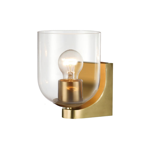 Myhouse Lighting Maxim - 21231CLNAB - One Light Bath Vanity - Scoop - Natural Aged Brass