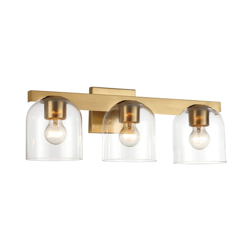 Myhouse Lighting Maxim - 21233CLNAB - Three Light Bath Vanity - Scoop - Natural Aged Brass