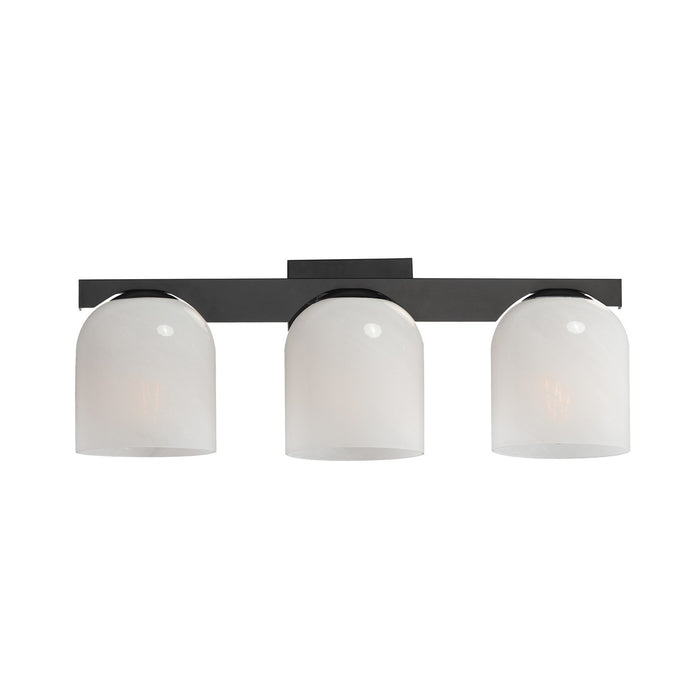 Myhouse Lighting Maxim - 21233MRBK - Three Light Bath Vanity - Scoop - Black