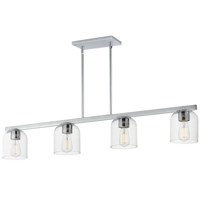 Myhouse Lighting Maxim - 21236CLPC - Four Light Linear Pendant - Scoop - Polished Chrome