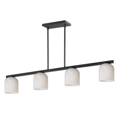 Myhouse Lighting Maxim - 21236MRBK - Four Light Linear Pendant - Scoop - Black