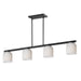 Myhouse Lighting Maxim - 21236MRBK - Four Light Linear Pendant - Scoop - Black