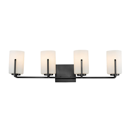 Myhouse Lighting Maxim - 21284SWBK - Four Light Bath Vanity - Dart - Black