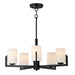 Myhouse Lighting Maxim - 21286SWBK - Five Light Chandelier - Dart - Black