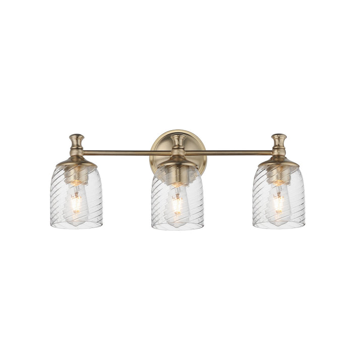 Myhouse Lighting Maxim - 21353CRSCH - Three Light Bath Vanity - Swirl - Satin Champagne