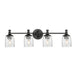 Myhouse Lighting Maxim - 21354CRBK - Four Light Bath Vanity - Swirl - Black