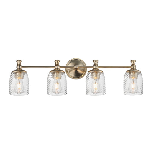 Myhouse Lighting Maxim - 21354CRSCH - Four Light Bath Vanity - Swirl - Satin Champagne