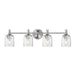 Myhouse Lighting Maxim - 21354CRSN - Four Light Bath Vanity - Swirl - Satin Nickel