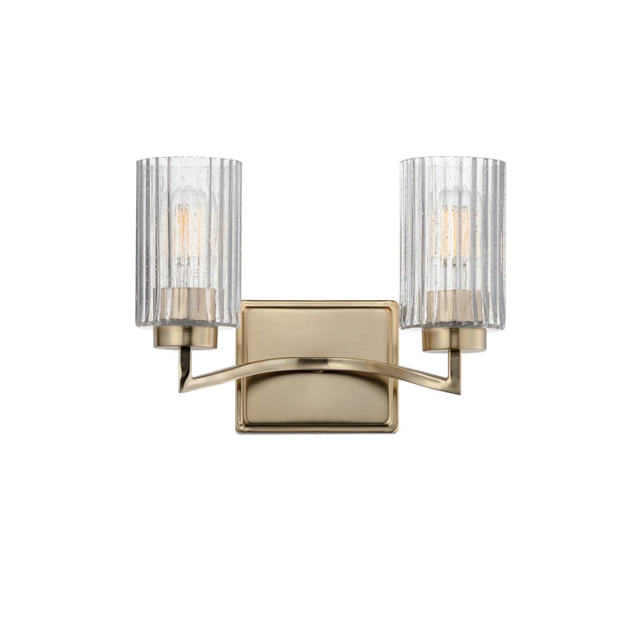 Myhouse Lighting Maxim - 21372CRSCH - Two Light Wall Sconce - Rigata - Satin Champagne