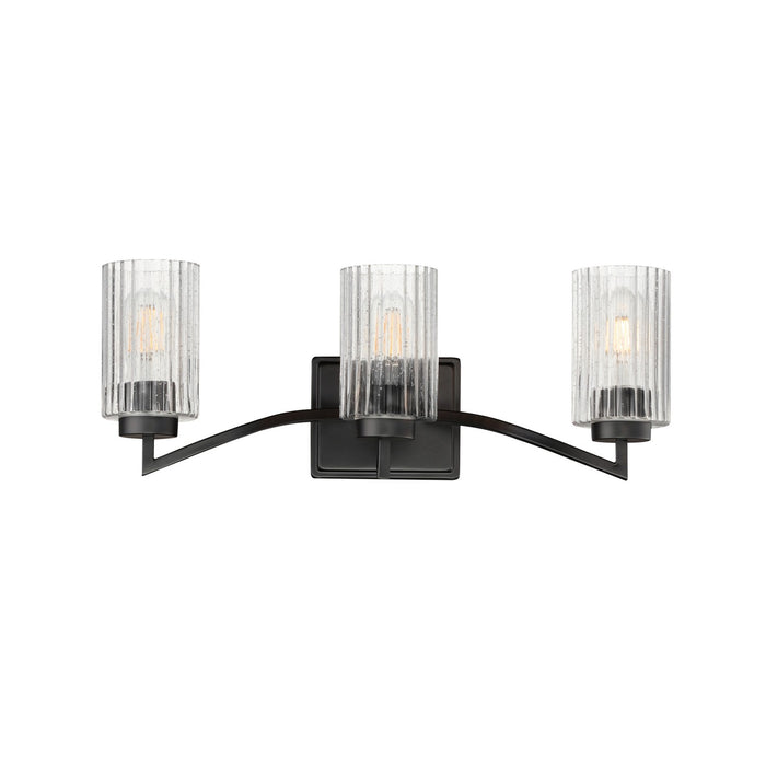 Myhouse Lighting Maxim - 21373CRBK - Three Light Bath Vanity - Rigata - Black